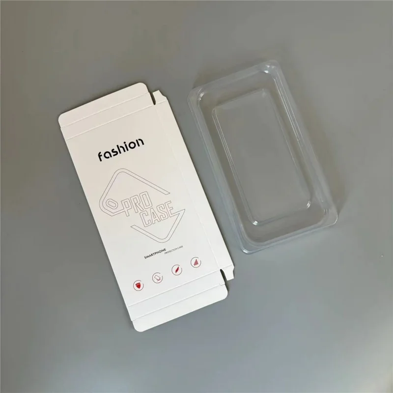 K1 18.2x10x1.5cm Phone Case Packaging Box Insert Tray Paper Case for Phone Cover - White