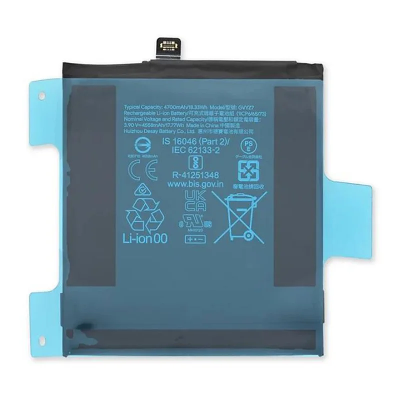 For Google Pixel 9 / 9 Pro 3.85V 4700mAh Li-Polymer Battery Assembly Part (Without Logo) (Encode: GVYZ7)
