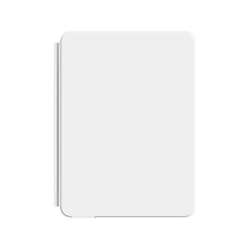 Чехол из кожи для iPad (2025) / iPad 10,9 (2022) с магнитной плавающей клавиатурой с Bluetooth и тачпадом — белый