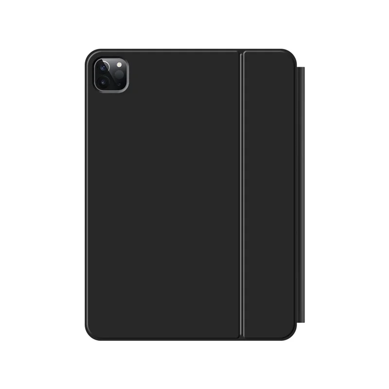 For iPad Pro 11 (2025) / (2024) Leather Case Magnetic Floating Bluetooth-compatible Keyboard with Touchpad - Black