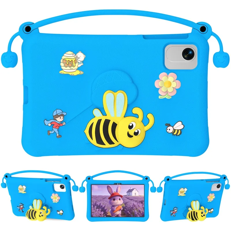 EVA Case for Honor Pad X9 Pro  /  X8a Bee Style Kickstand Tablet Cover with Carry Handle - Blue