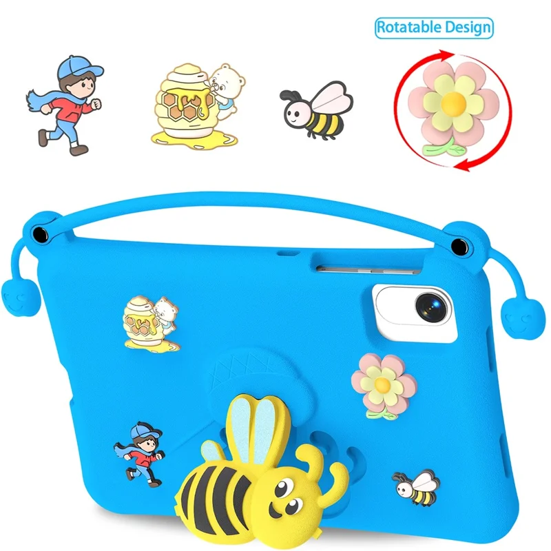 EVA Case for Honor Pad X9 Pro  /  X8a Bee Style Kickstand Tablet Cover with Carry Handle - Blue