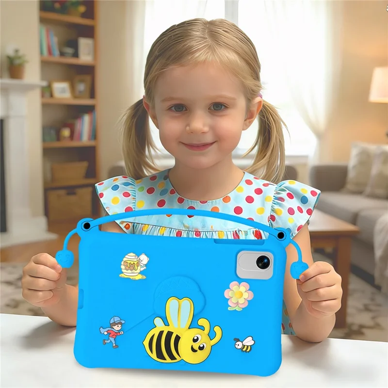 EVA Case for Honor Pad X9 Pro  /  X8a Bee Style Kickstand Tablet Cover with Carry Handle - Blue