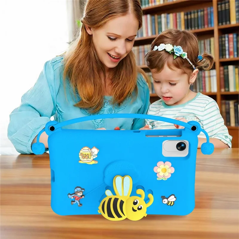 EVA Case for Honor Pad X9 Pro  /  X8a Bee Style Kickstand Tablet Cover with Carry Handle - Blue