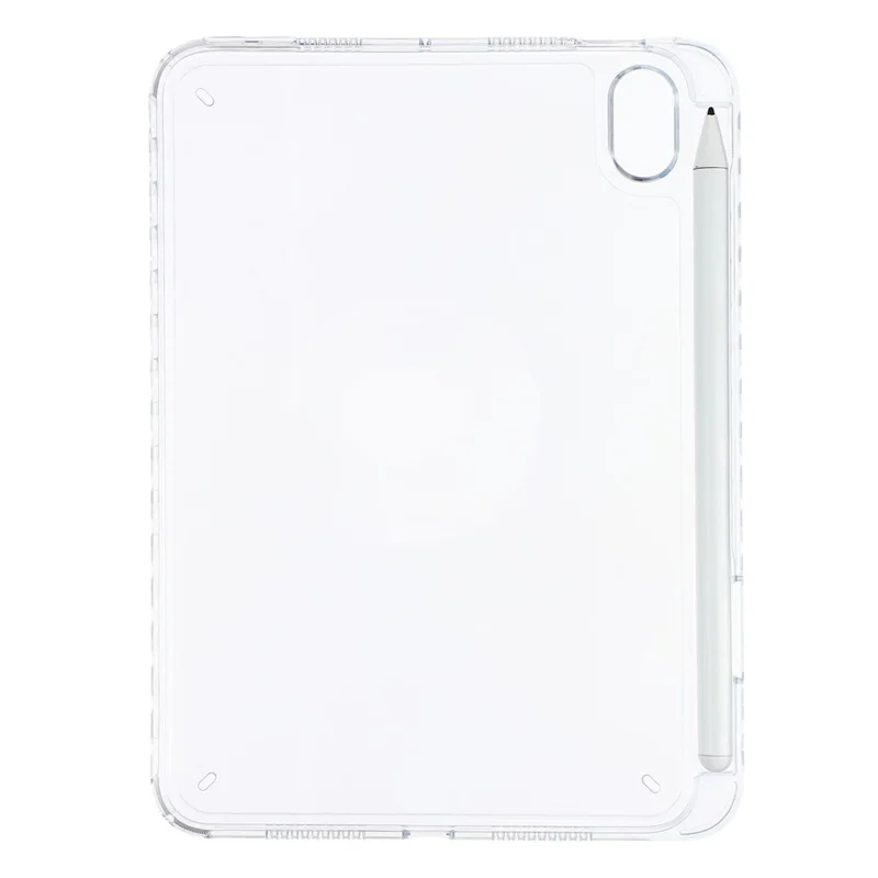 Tablet-Hülle für iPad mini 2024 / 2021, transparente Crystal-Cover mit Stiftschlitz, stoßfester TPC + PC-Schale – Transparent