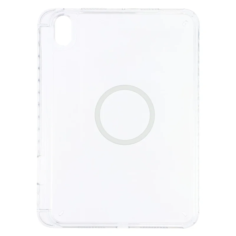 Coque de tablette pour iPad mini (2024) / (2021) Couverture magnétique transparente avec fente pour stylet Coque anti-choc en TPC + PC - Transparent