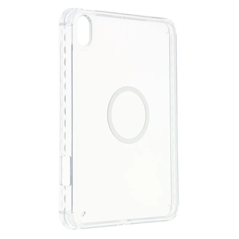Coque de tablette pour iPad mini (2024) / (2021) Couverture magnétique transparente avec fente pour stylet Coque anti-choc en TPC + PC - Transparent