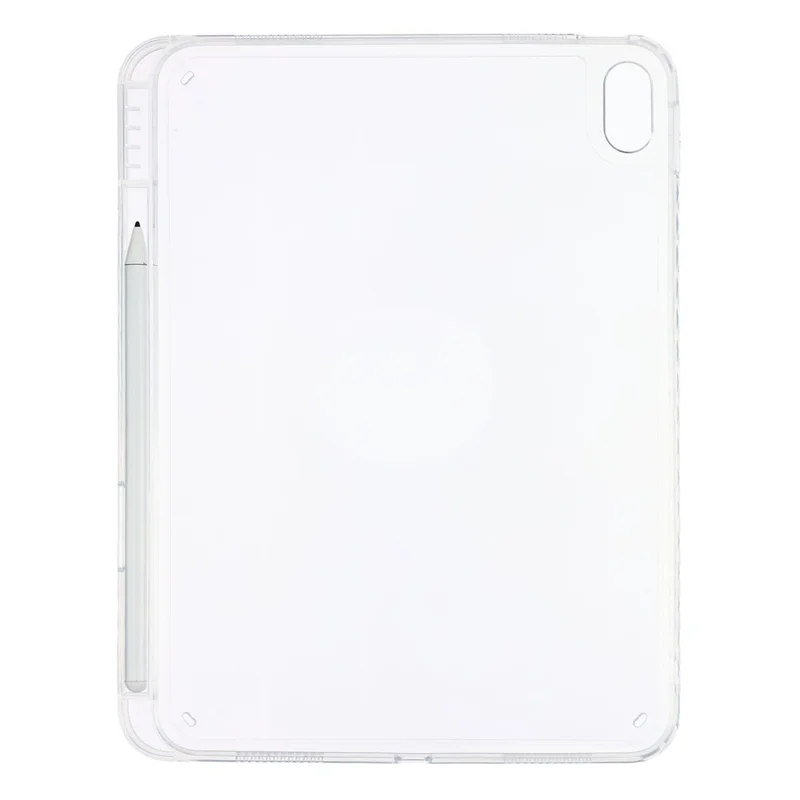 Tablet Case for iPad (2025)  /  10.9 (2022) Clear Crystal Cover with Pencil Slot Shockproof TPC + PC Shell - Transparent