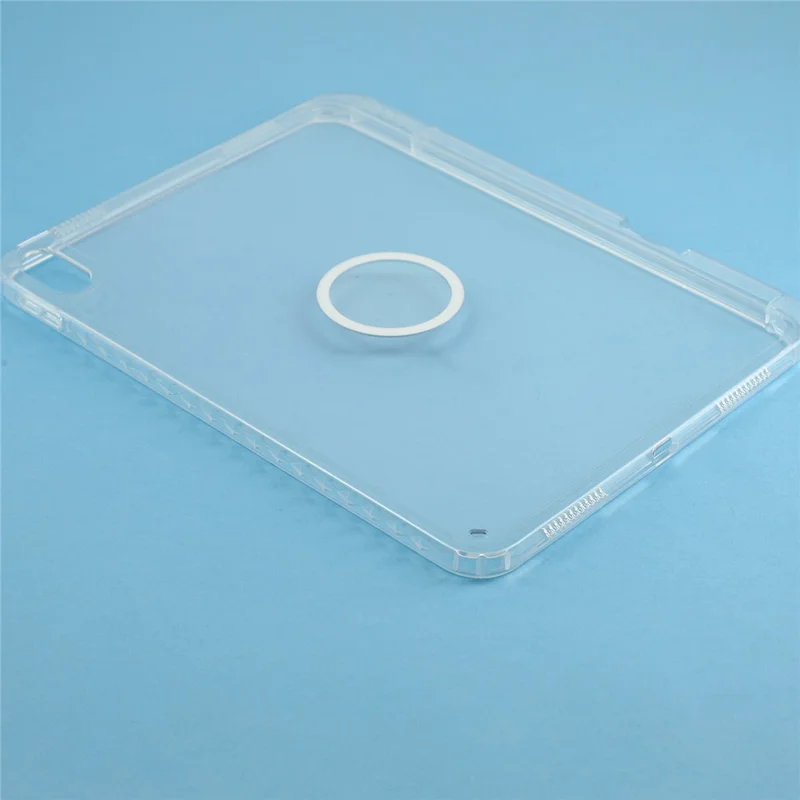 Tablet Case for iPad (2025)  /  iPad 10.9 (2022) Transparent Magnetic Cover with Pencil Slot Shockproof TPC + PC Shell - Transparent