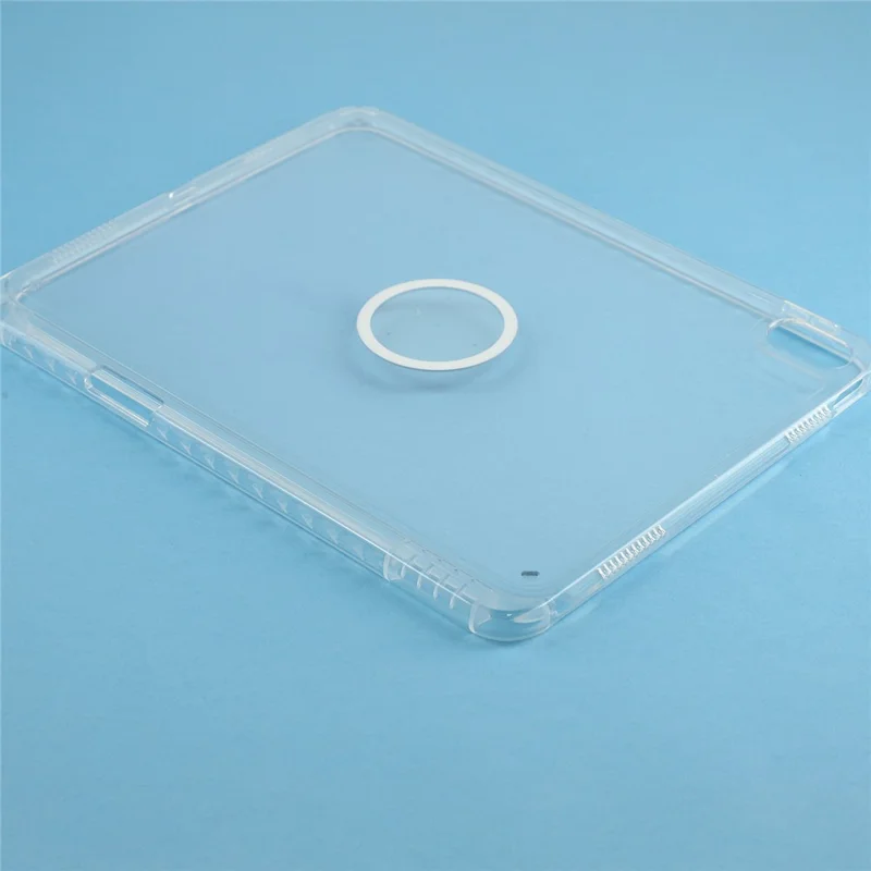 Tablet Case for iPad (2025)  /  iPad 10.9 (2022) Transparent Magnetic Cover with Pencil Slot Shockproof TPC + PC Shell - Transparent