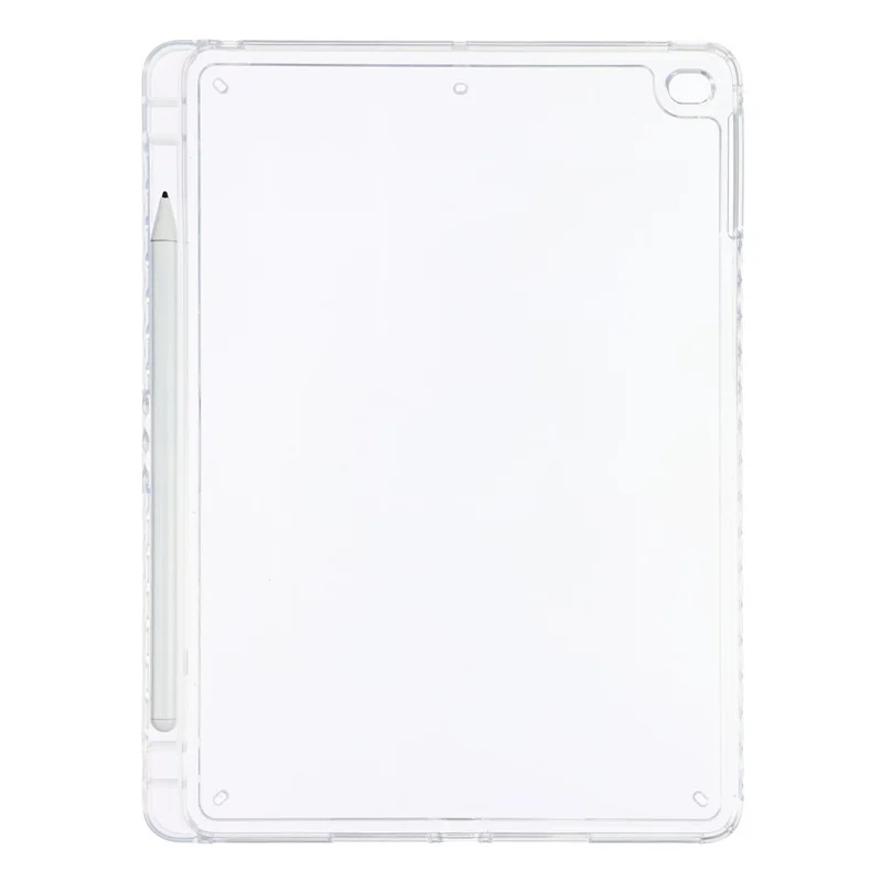 Tablet Case for iPad 9.7-inch (2018)  /  (2017)  / Pro 9.7 inch (2016)  /  Air 2 Clear Crystal Cover with Pencil Slot Shockproof TPC + PC Shell - Transparent
