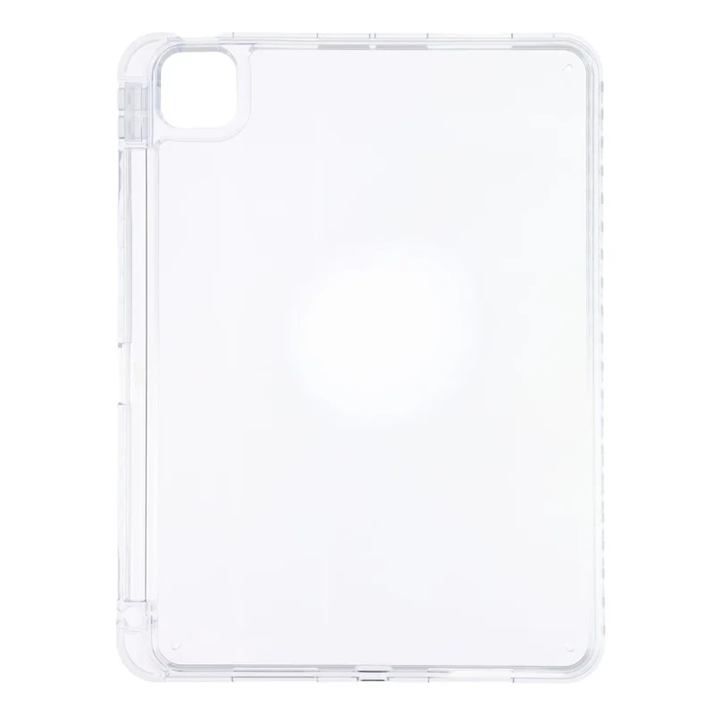 Tablet Case for iPad Pro 11 (2025)  /  (2024) Clear Crystal Cover with Pencil Slot Shockproof TPC + PC Shell - Transparent