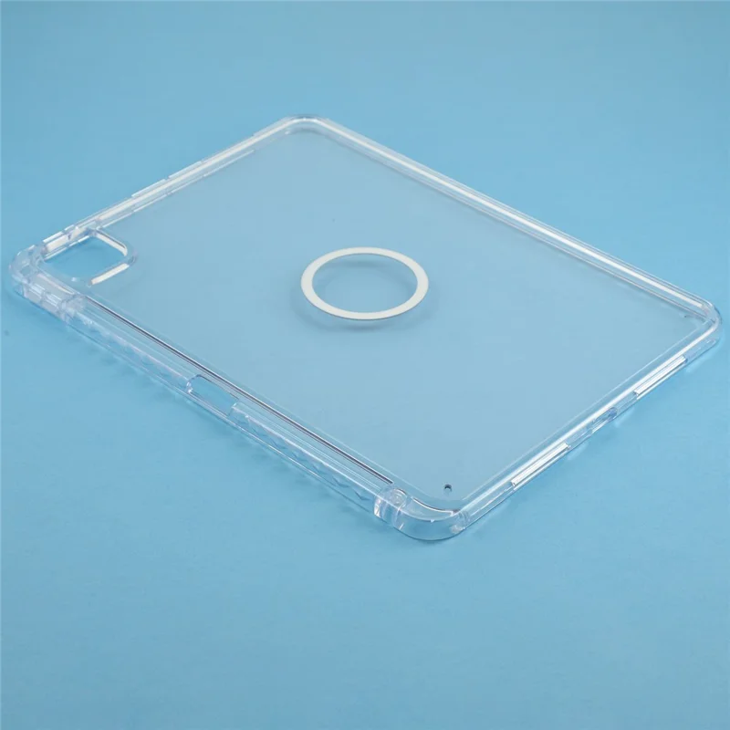 Tablet Case for iPad Pro 11 (2025)  /  (2024) Transparent Magnetic Cover with Pencil Slot Shockproof TPC + PC Shell - Transparent