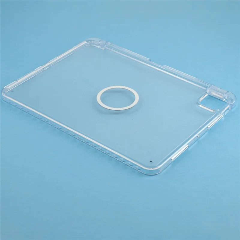 Tablet Case for iPad Pro 11 (2025)  /  (2024) Transparent Magnetic Cover with Pencil Slot Shockproof TPC + PC Shell - Transparent