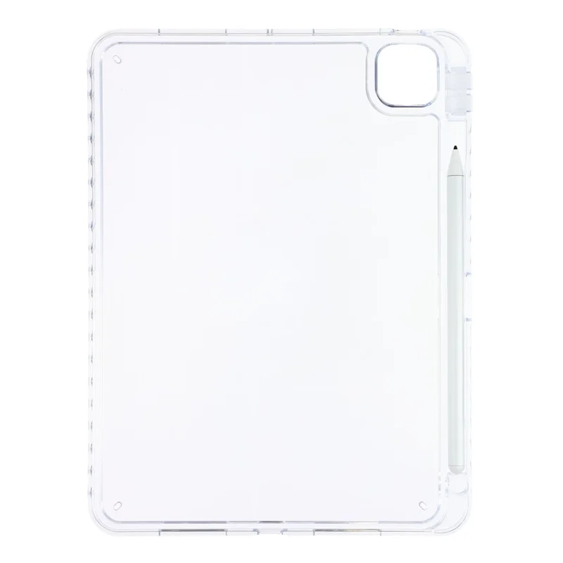 Tablet Case for iPad Pro 13 (2025)  /  (2024) Clear Crystal Cover with Pencil Slot Shockproof TPC + PC Shell - Transparent