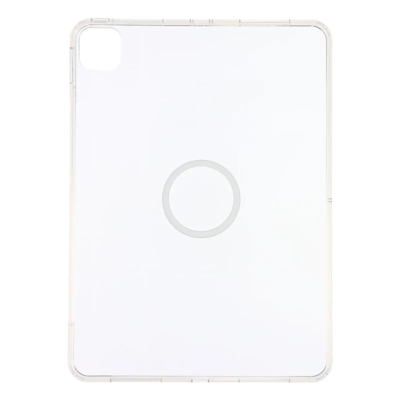 Tablet Case for iPad Pro 11 (2025)  /  (2024) Matte Transparent Magnetic Back Panel TPU + PC Cover - Transparent