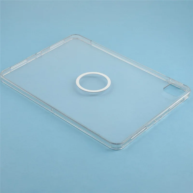 Tablet Case for iPad Pro 11 (2025)  /  (2024) Matte Transparent Magnetic Back Panel TPU + PC Cover - Transparent