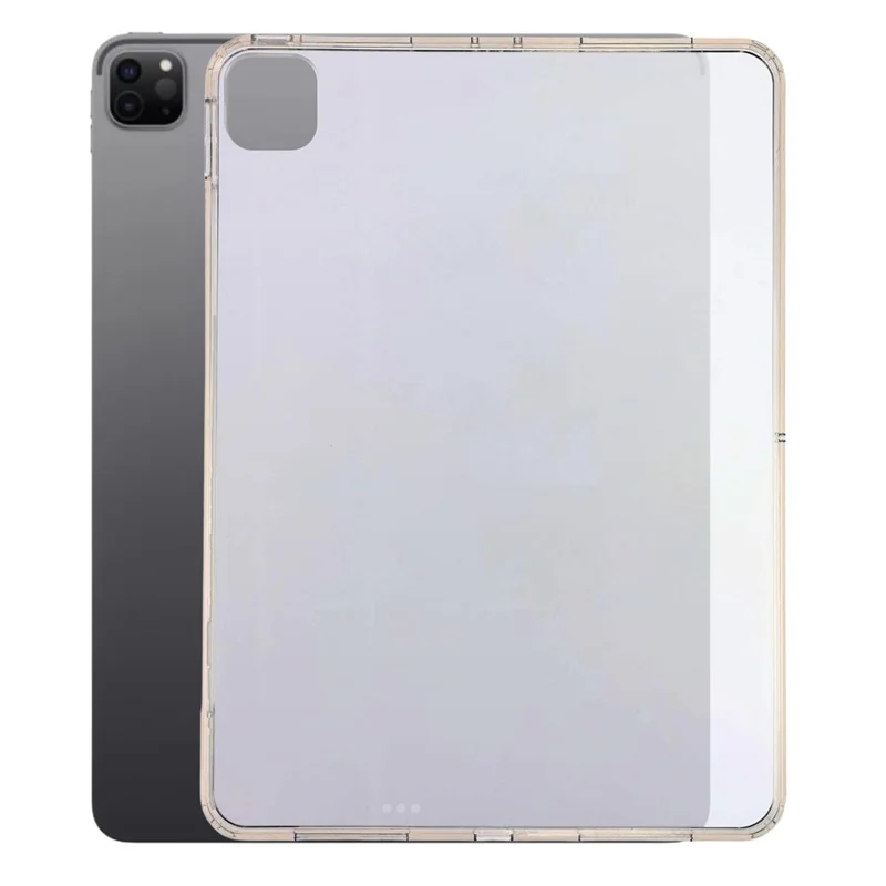 Tablet Case for iPad Pro 11 (2022)  /  (2021)  /  (2020)  /  Pro 11-inch (2018) Matte Transparent Back Panel TPU + PC Cover - Transparent