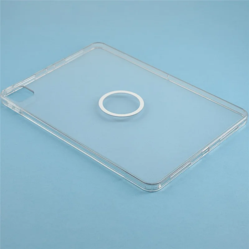 Tablet Case for iPad Pro 11 (2022)  /  (2021)  /  (2020)  /  Pro 11-inch (2018) Matte Transparent Magnetic Back Panel TPU + PC Cover - Transparent