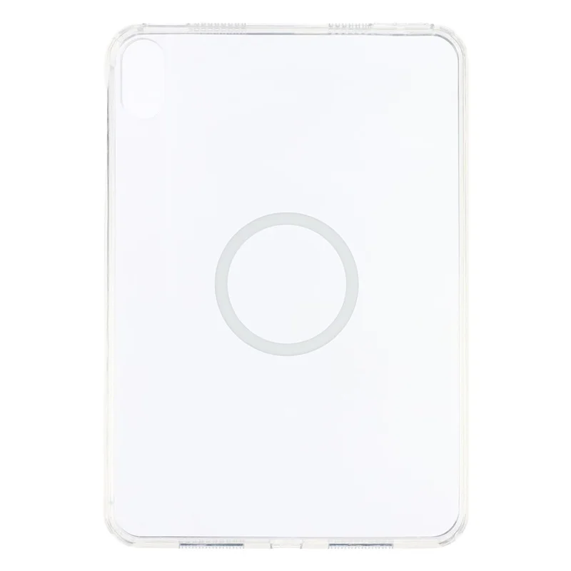 Tablet Case for iPad mini (2024)  /  (2021) Matte Transparent Magnetic Back Panel TPU + PC Cover - Transparent