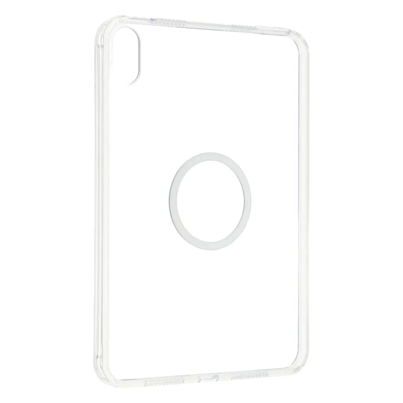 Tablet Case for iPad mini (2024)  /  (2021) Matte Transparent Magnetic Back Panel TPU + PC Cover - Transparent