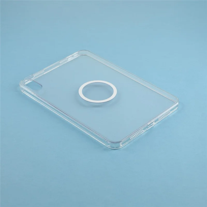 Tablet Case for iPad mini (2024)  /  (2021) Matte Transparent Magnetic Back Panel TPU + PC Cover - Transparent
