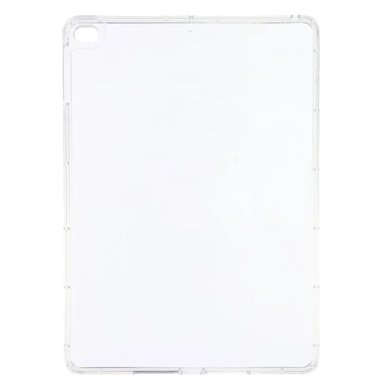 Tablet Case for iPad 10.2 (2021)  /  (2020)  /  (2019) Matte Transparent Back Panel TPU + PC Cover - Transparent