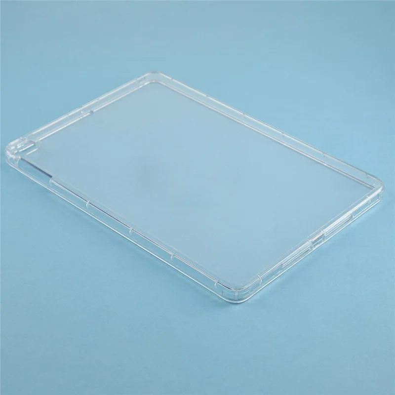 Tablet Case for iPad 10.2 (2021)  /  (2020)  /  (2019) Matte Transparent Back Panel TPU + PC Cover - Transparent