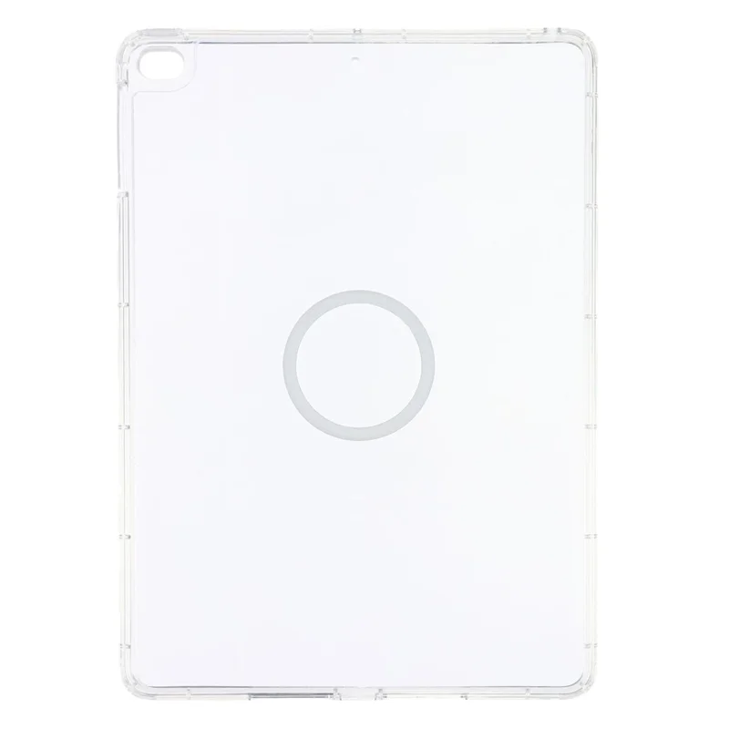 Tablet Case for iPad 10.2 (2021)  /  (2020)  /  (2019) Matte Transparent Magnetic Back Panel TPU + PC Cover - Transparent