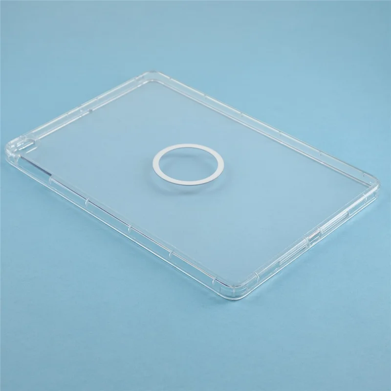 Tablet Case for iPad 10.2 (2021)  /  (2020)  /  (2019) Matte Transparent Magnetic Back Panel TPU + PC Cover - Transparent