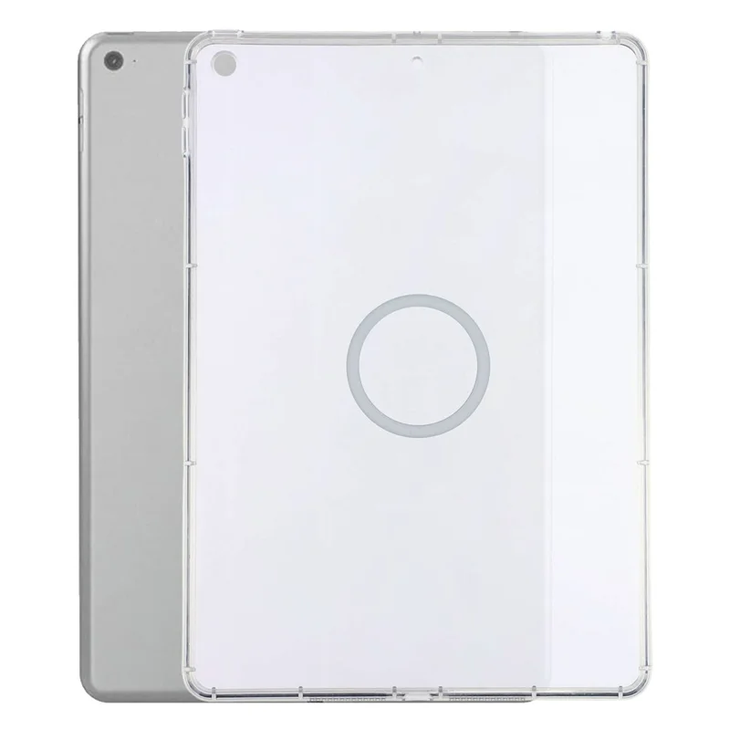 Tablet Case for iPad 9.7-inch (2018)  /  (2017)  / Pro 9.7 inch (2016)  /  Air 2 Matte Transparent Magnetic Back Panel TPU + PC Cover - Transparent