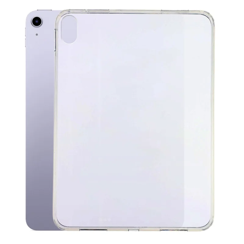 Tablet Case for iPad (2025)  /  10.9 (2022) Matte Transparent Back Panel TPU + PC Cover - Transparent