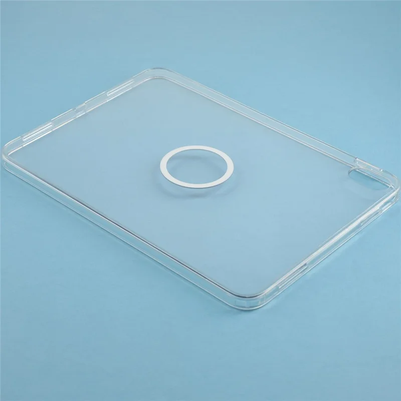 Tablet Case for iPad (2025)  /  10.9 (2022) Matte Transparent Magnetic Back Panel TPU + PC Cover - Transparent
