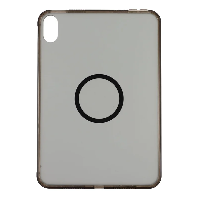 For iPad mini (2024) / (2021) Magnetic Case Skin-touch PC + TPU Anti-drop Cover - Transparent Black