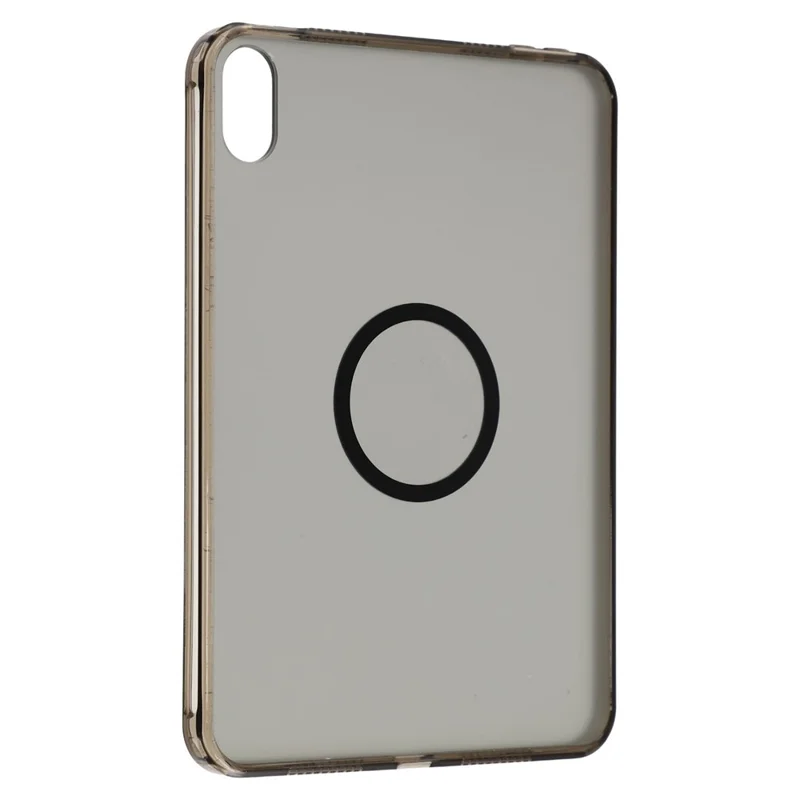 For iPad mini (2024) / (2021) Magnetic Case Skin-touch PC + TPU Anti-drop Cover - Transparent Black