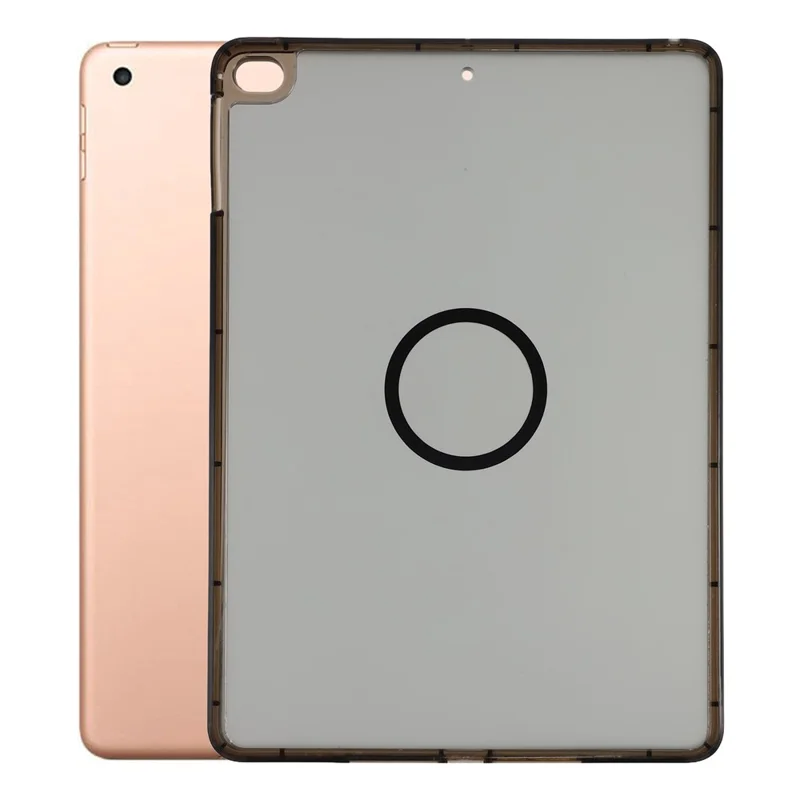 Magnetic Case for iPad 10.2 (2021) / (2020) / (2019) Skin-touch PC + TPU Anti-drop Cover - Transparent Black