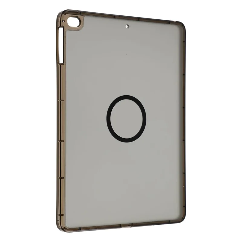 Magnetic Case for iPad 10.2 (2021) / (2020) / (2019) Skin-touch PC + TPU Anti-drop Cover - Transparent Black