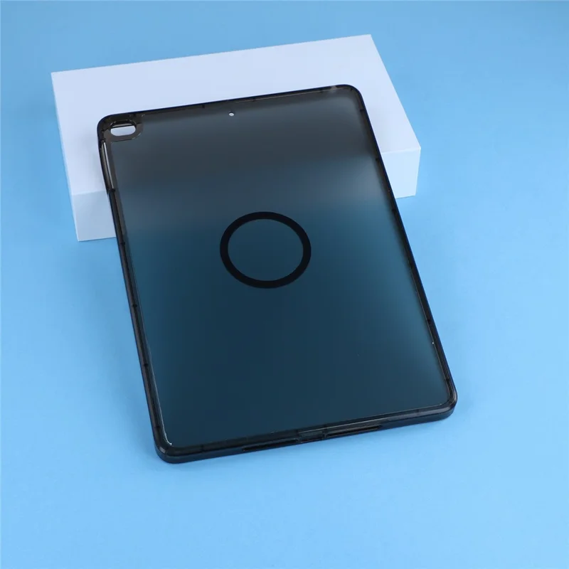 Magnetic Case for iPad 10.2 (2021) / (2020) / (2019) Skin-touch PC + TPU Anti-drop Cover - Transparent Black