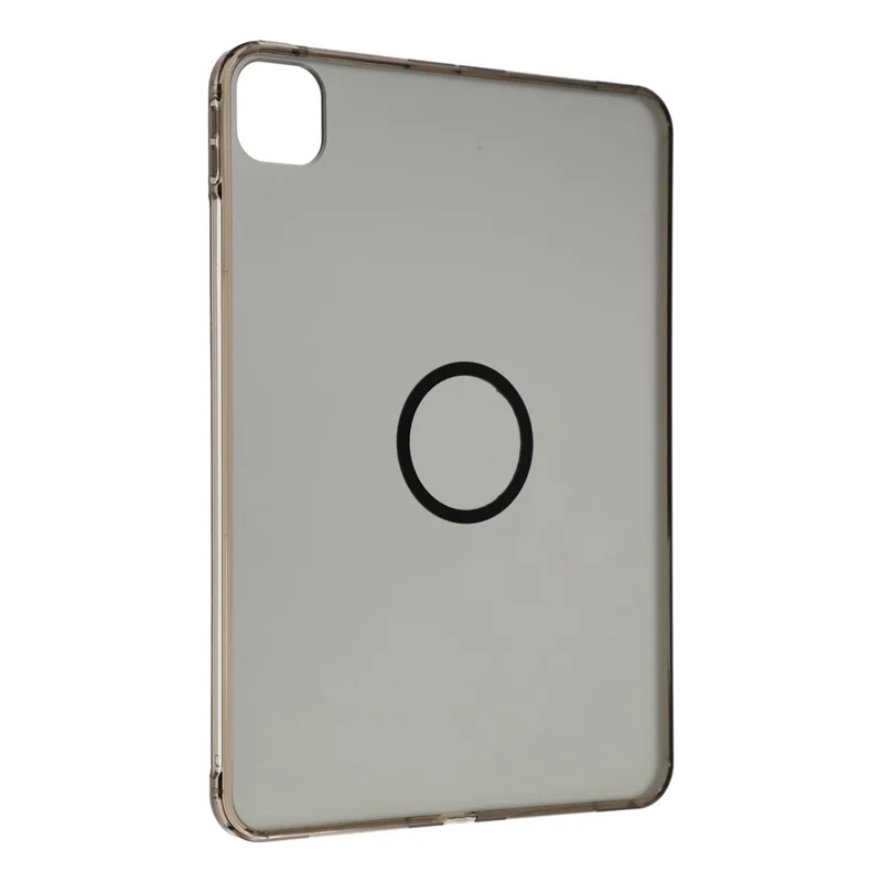 For iPad Pro 11 (2025) / (2024) Magnetic Case Skin-touch PC + TPU Anti-drop Cover - Transparent Black