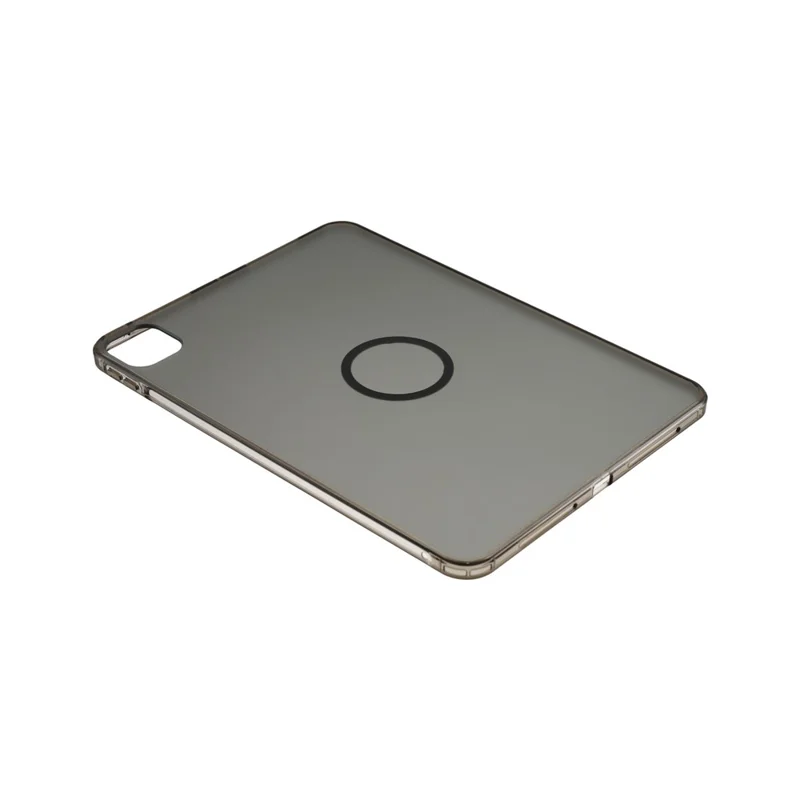 For iPad Pro 11 (2025) / (2024) Magnetic Case Skin-touch PC + TPU Anti-drop Cover - Transparent Black