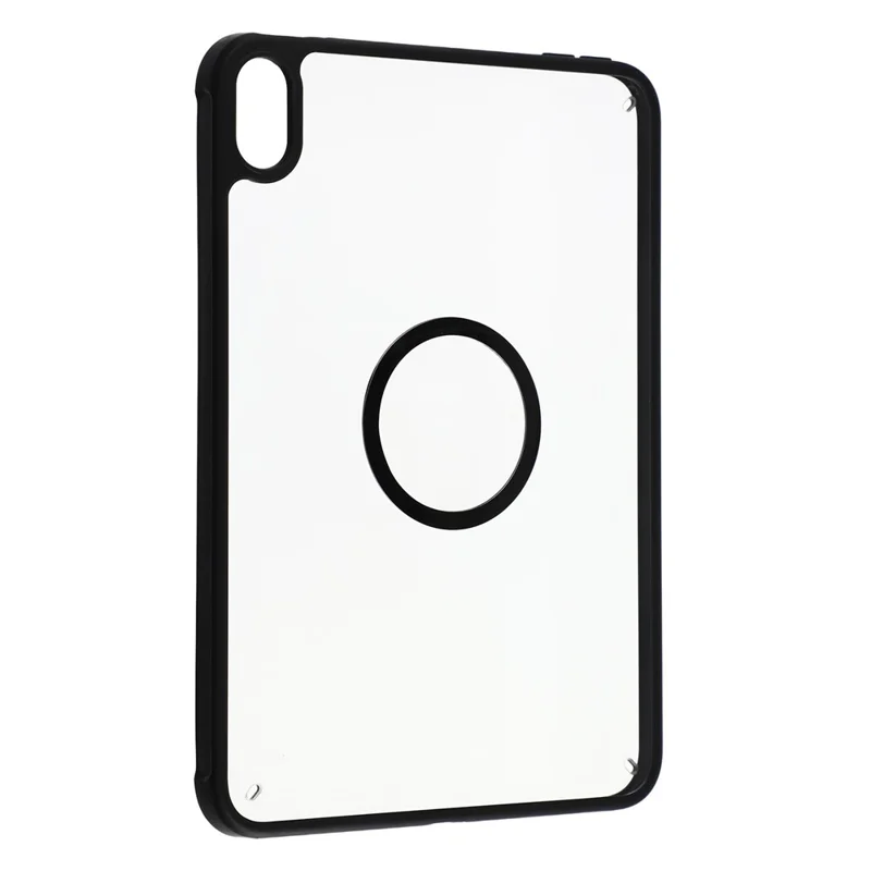 Magnetic Case for iPad mini (2024)  /  (2021) Solid Color Frame Matte Transparent Back Panel  TPU + PC Cover - Transparent