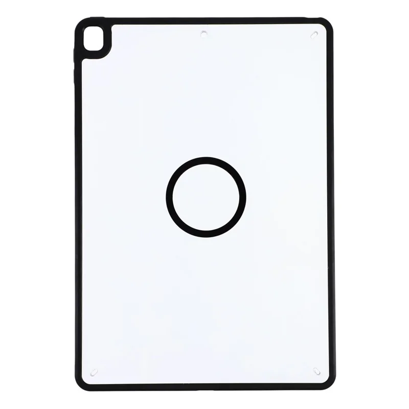 Magnetic Case for iPad 10.2 (2021)  /  (2020)  /  (2019) Solid Color Frame Matte Transparent Back Panel  TPU + PC Cover - Transparent