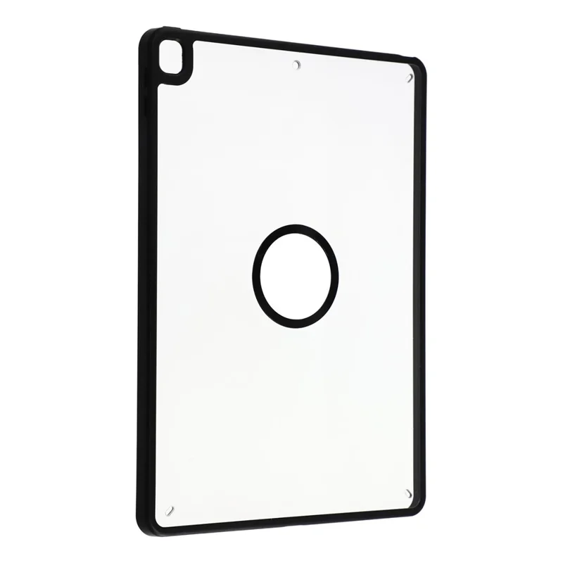 Magnetic Case for iPad 10.2 (2021)  /  (2020)  /  (2019) Solid Color Frame Matte Transparent Back Panel  TPU + PC Cover - Transparent