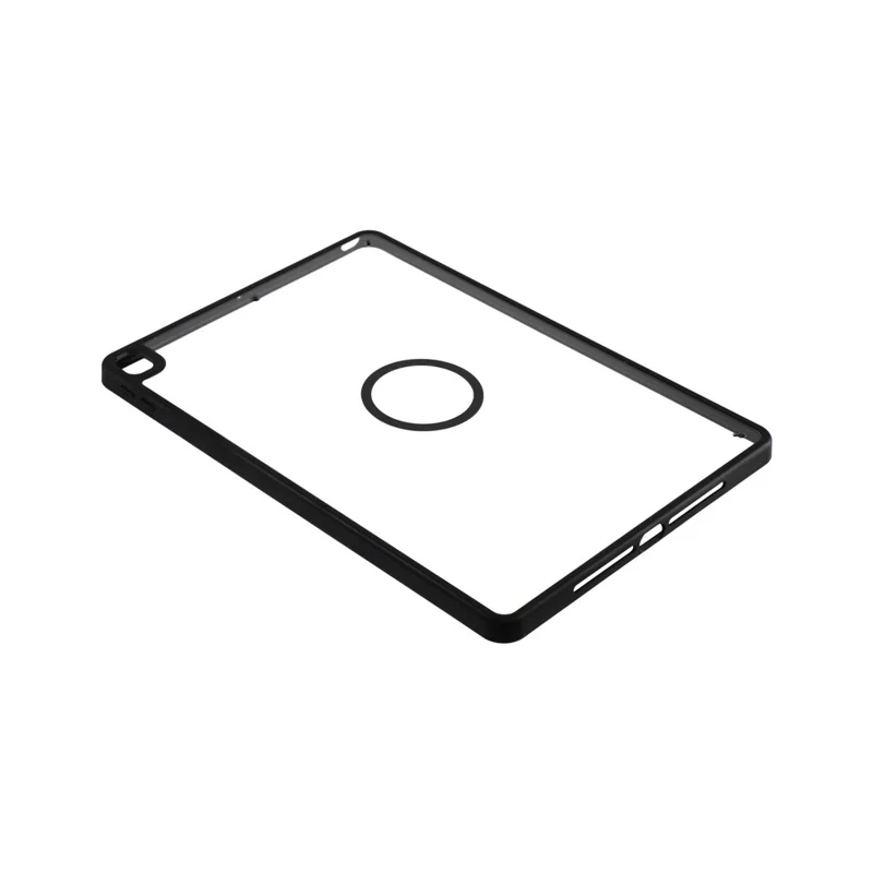 Magnetic Case for iPad 10.2 (2021)  /  (2020)  /  (2019) Solid Color Frame Matte Transparent Back Panel  TPU + PC Cover - Transparent