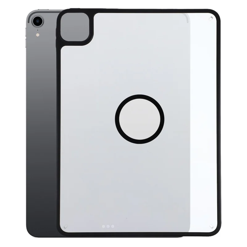 Magnetic Case for iPad Pro 11 (2022)  /  (2021)  /  (2020)  /  Pro 11-inch (2018) Solid Color Frame Matte Transparent Back Panel  TPU + PC Cover - Transparent