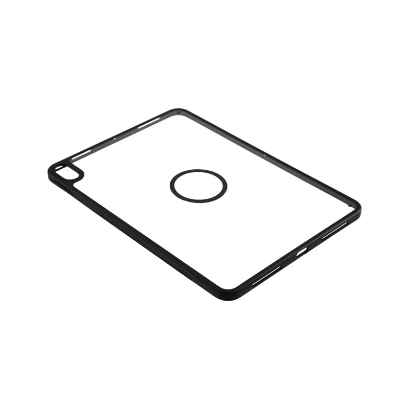 Magnetic Case for iPad Air 11 (2026)  /  (2025)  /  (2024)  /  Air (2022)  /  (2020) Solid Color Frame Matte Transparent Back Panel  TPU + PC Cover - Transparent