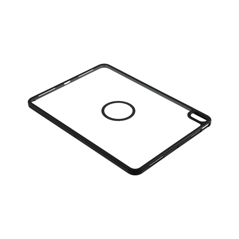 Magnetic Case for iPad Air 11 (2026)  /  (2025)  /  (2024)  /  Air (2022)  /  (2020) Solid Color Frame Matte Transparent Back Panel  TPU + PC Cover - Transparent