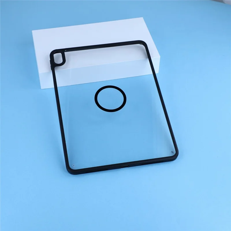 Magnetic Case for iPad (2025)  /  10.9 (2022) Solid Color Frame Matte Transparent Back Panel TPU + PC Cover - Transparent