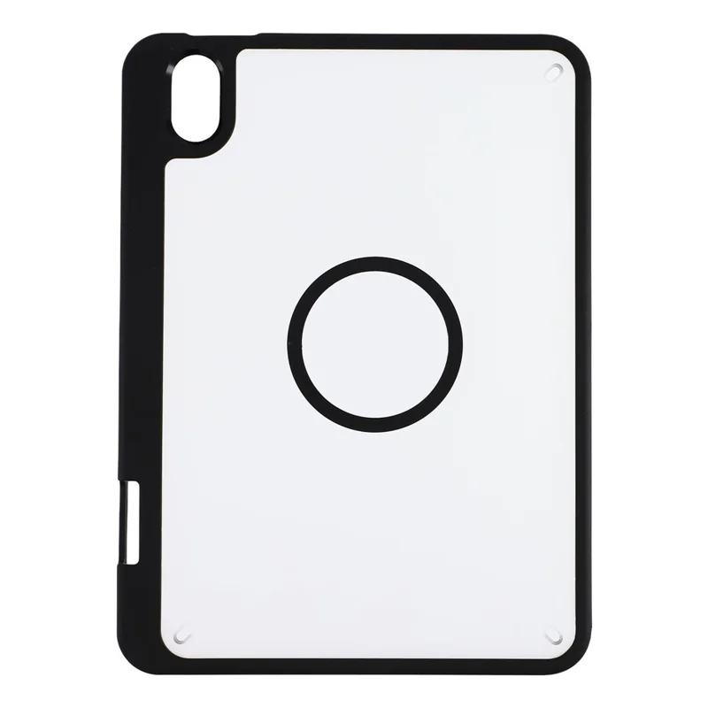 Tablet Case for iPad mini (2024)  /  (2021) Matte Magnetic Cover with Pencil Slot Shockproof TPU + PC Shell - Matte Black