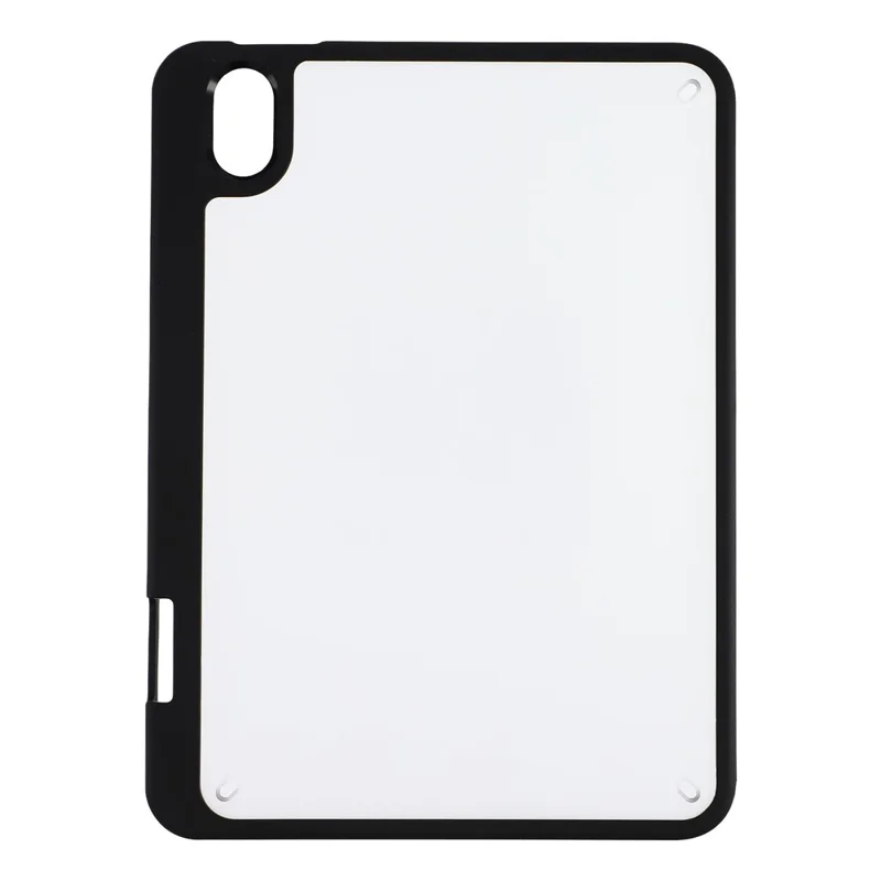 Tablet-Hülle für iPad mini (2024) / (2021) Sturzsicher Matt PC + TPU Schutzhülle mit Stifthalter – Matt Schwarz
